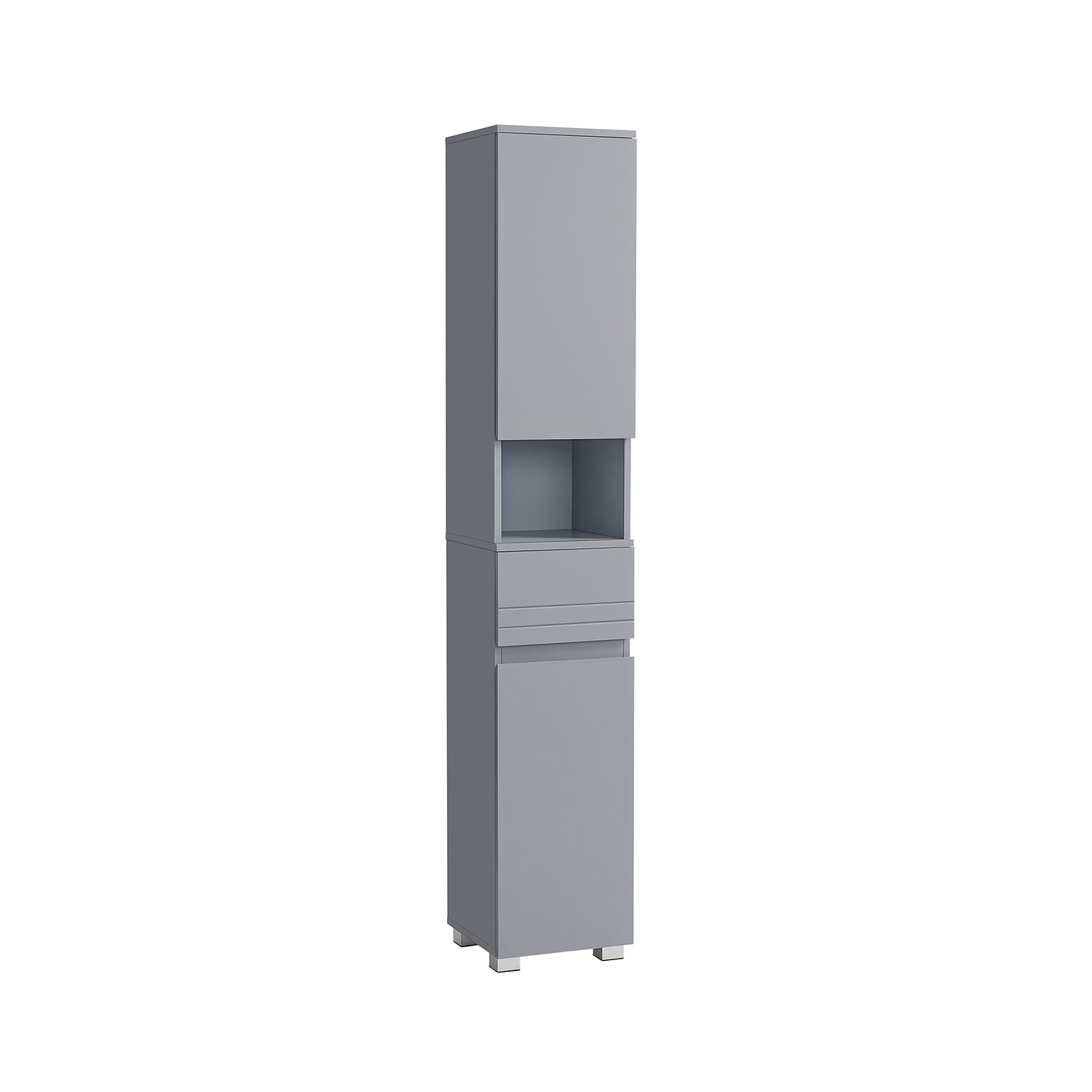 Badezimmerschrank - 30 × 30 × 170 cm - mystisches Grau