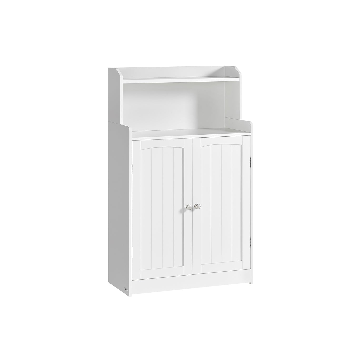Badezimmerschrank - mit 2 Türen und Regalen - Wolkwit