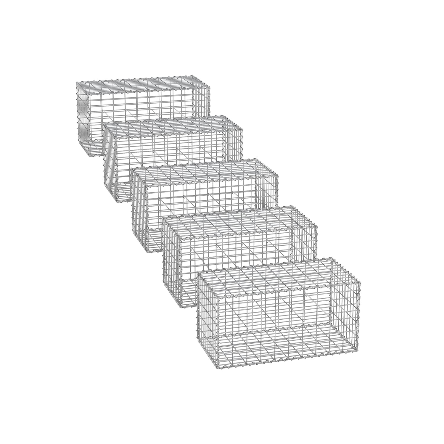 Kabelkörbe - 5 x 10 cm Maas Breite - Set von 5