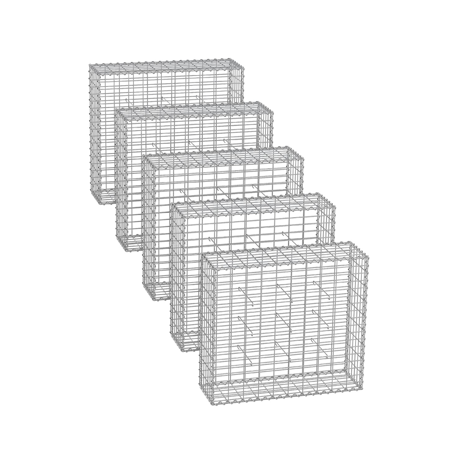 Set von 5 Schans Körben - MAAS -Breite 5 × 10 cm