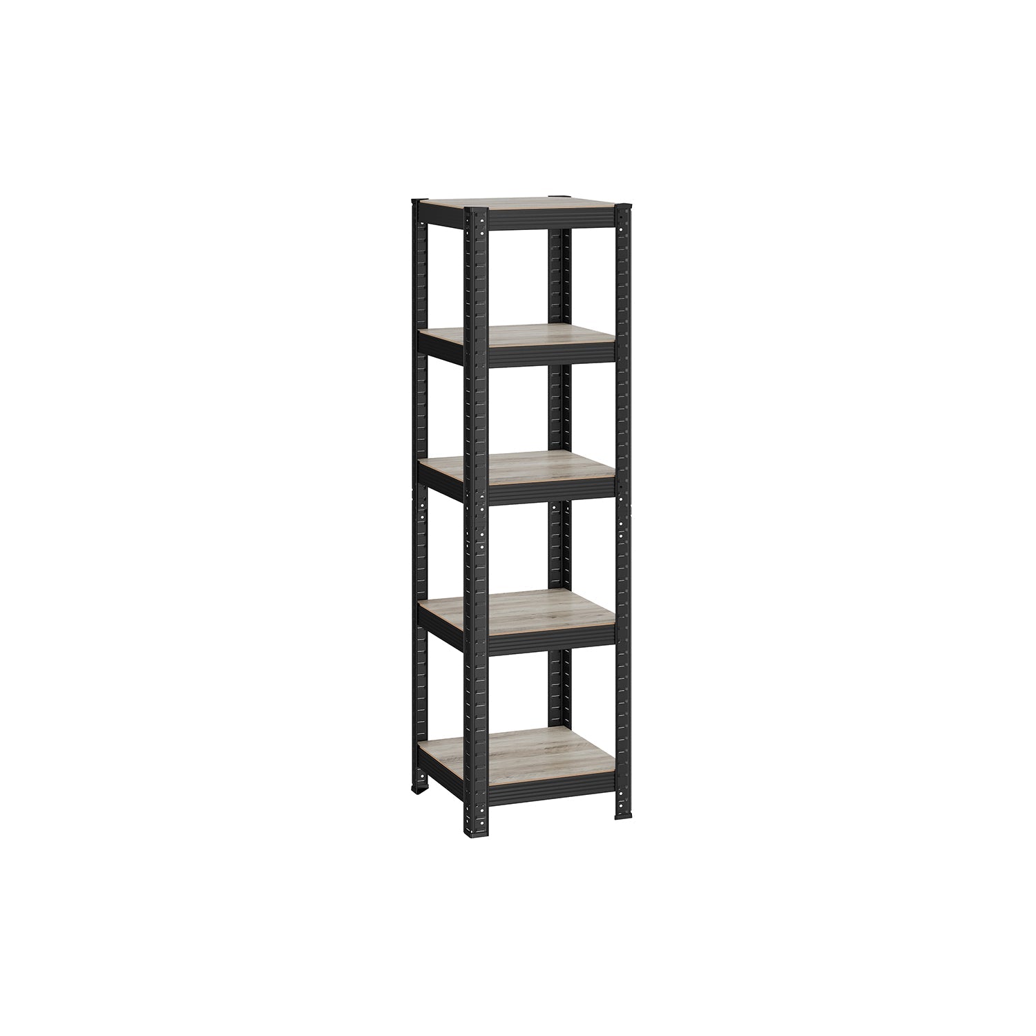 Kleine Rackbox - Wohnzimmerschrank - extra stark - 5 Level - Schwarz