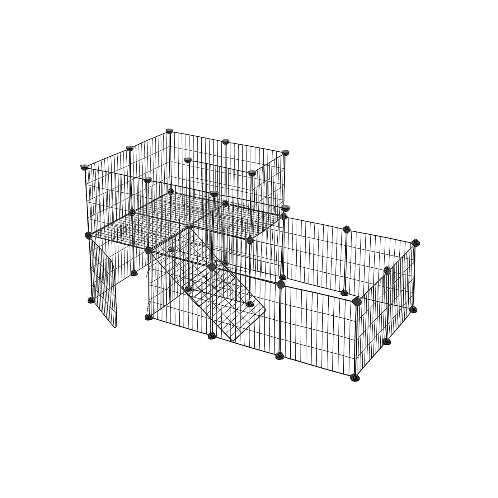 Tierkäfig - Kaninchenkäfig / Cavia Cage - Tierherz - Schwarz