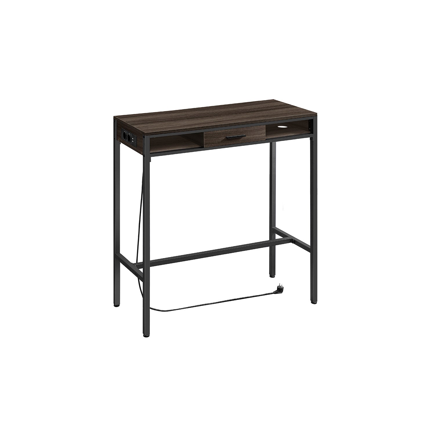 Stabentisch mit Ladestation und Schublade 40 x 99,8 x 104,6 cm
