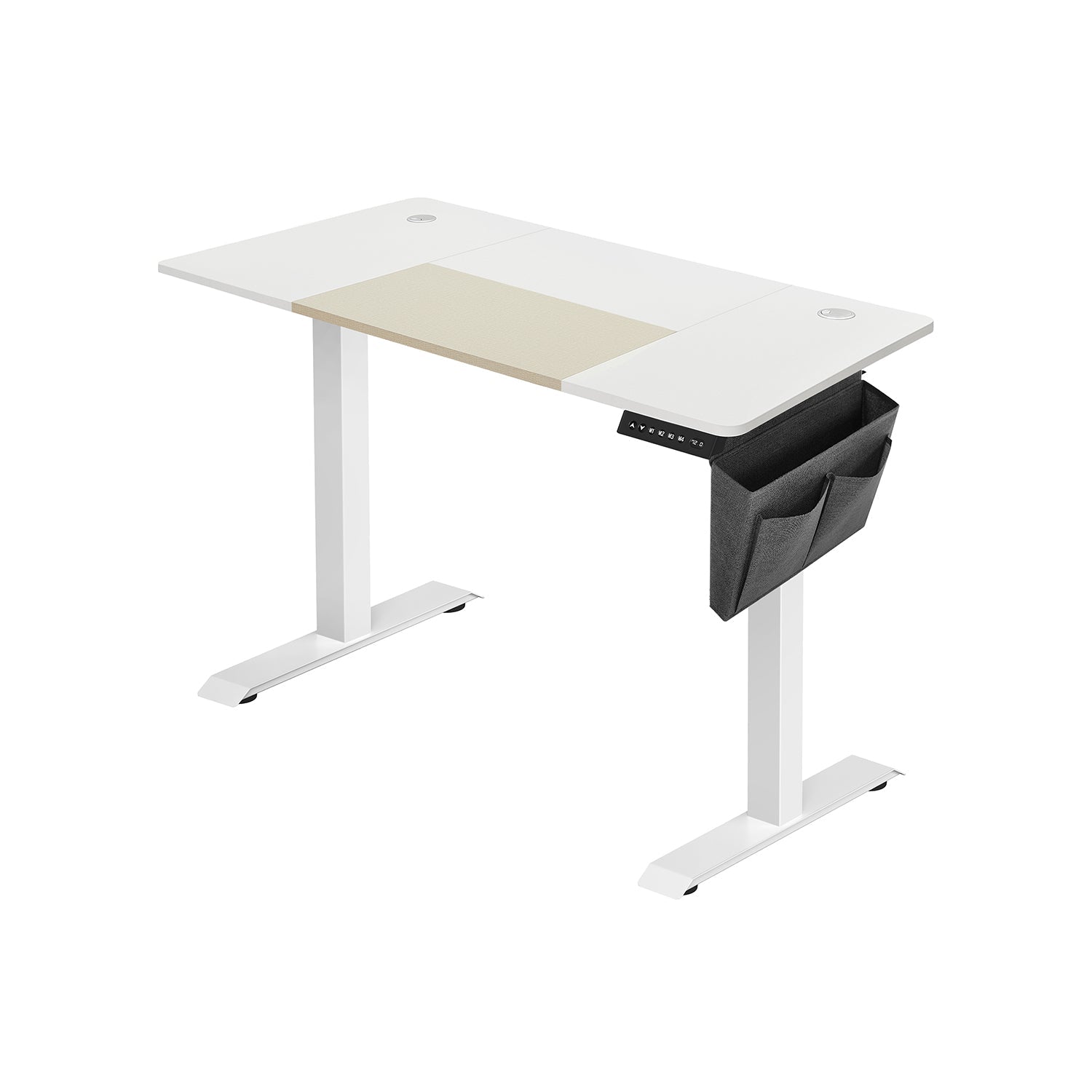 SIT STEIL TECHTECH DECK - Computertabelle - Höhe einstellbar - mit Rädern - 120 cm x 60 cm - Weiß