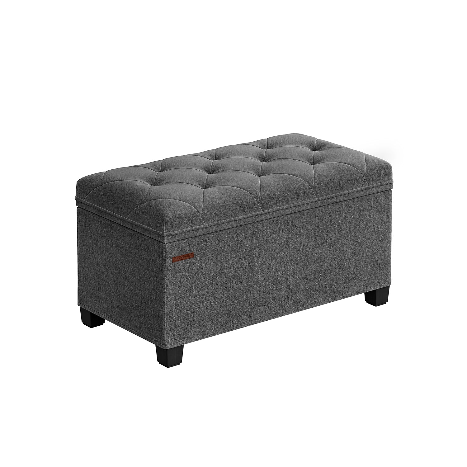 Stuhl - mit Speicherplatz - 40 × 76 × 40 cm - dunkelgrau