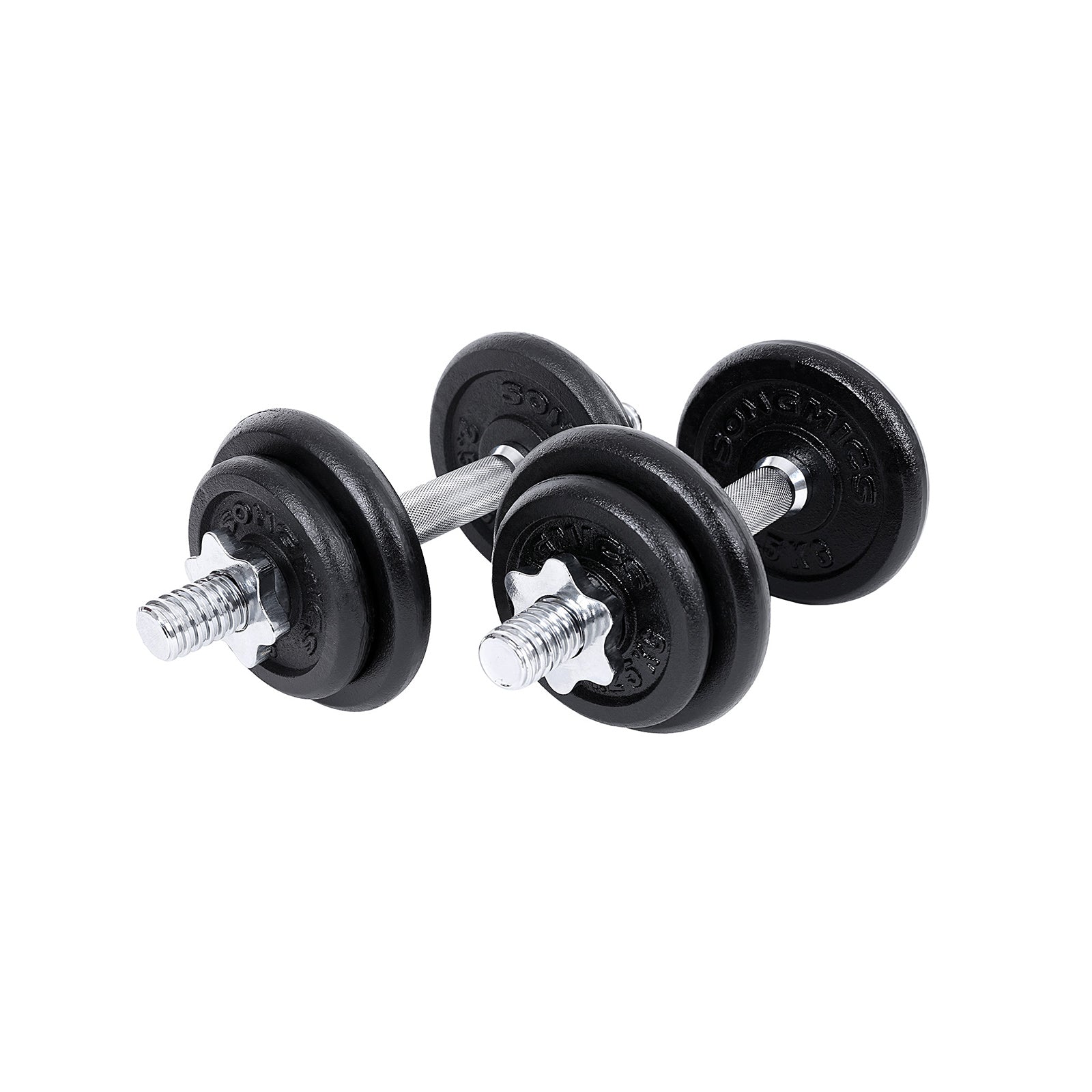 Halter - Gusseisen -Hanteln - Set von 2 - insgesamt 40 kg