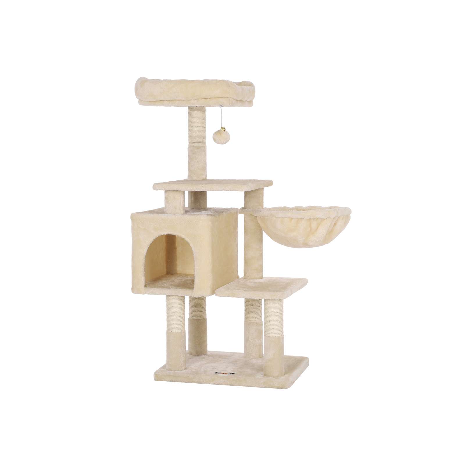 Kratzerpfosten - mit Lounger - 110 cm - Beige