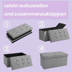Sofa mit Stauraum - 38 x 76 x 38 cm - Sitzbox - Multifunktional