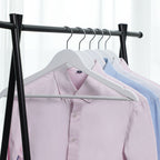 Hölzerne Kleidungsbügel - Set von 10 - Massivholz - Weiß