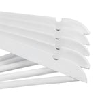 Hölzerne Kleidungsbügel - Set von 10 - Massivholz - Weiß