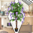 Konstgjord – växt Användbar Palm Artificiell Träd – 150 cm – Lila