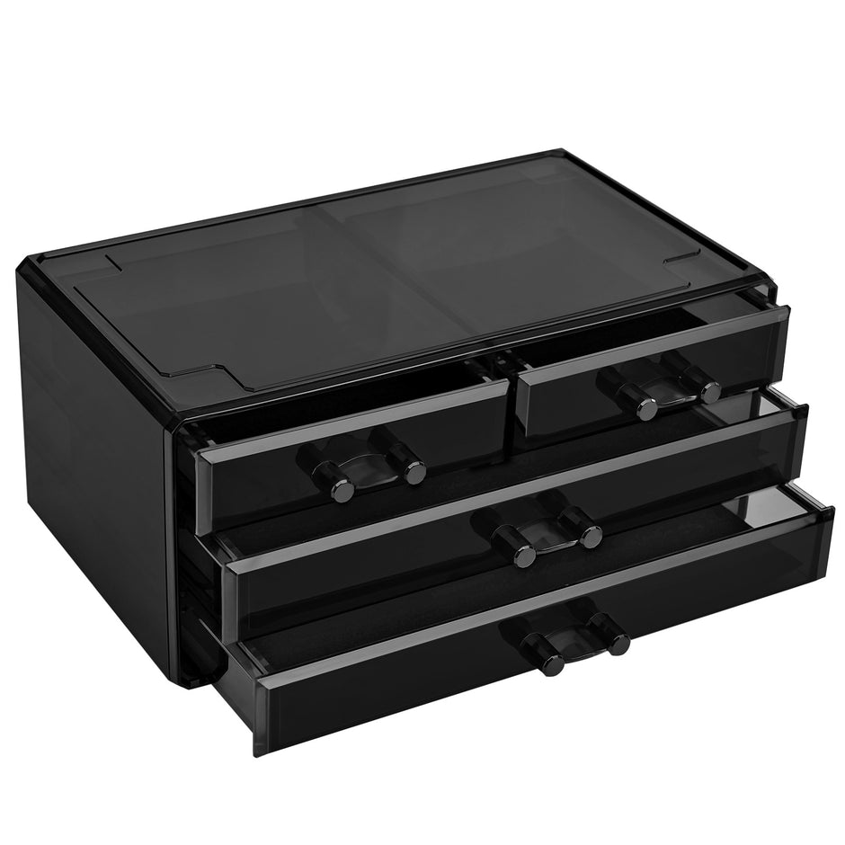 Make-up-Organisator-4-Schubladen-Schwarz