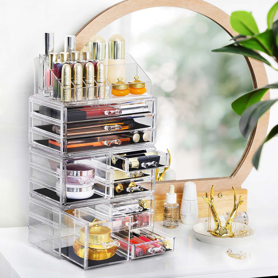 Make -up Organizer - Kosmetikorganisator - Make -up Box - Acryl - transparent