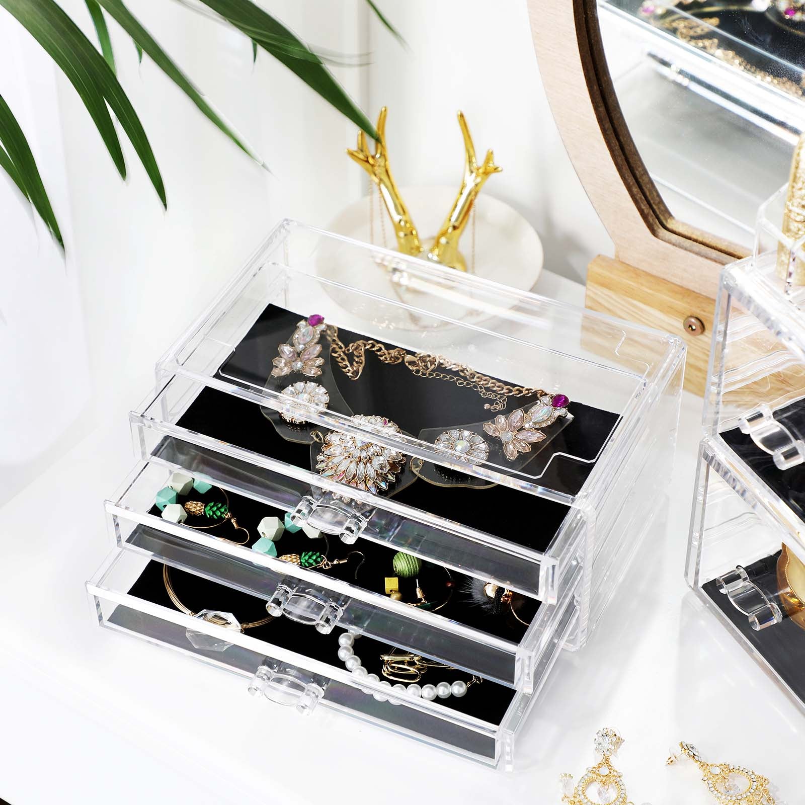 Make -up Organizer - Kosmetikorganisator - Make -up Box - Acryl - transparent