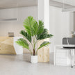 pack – Konstgjord Areca Palm Konstväxt i kruka med gröna blad – 2 90 cm – Grön