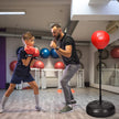 Boksboll – höjdjusterbar stående boxningsboll boxningssäck set boxningsset barn – 120-154 cm – Röd