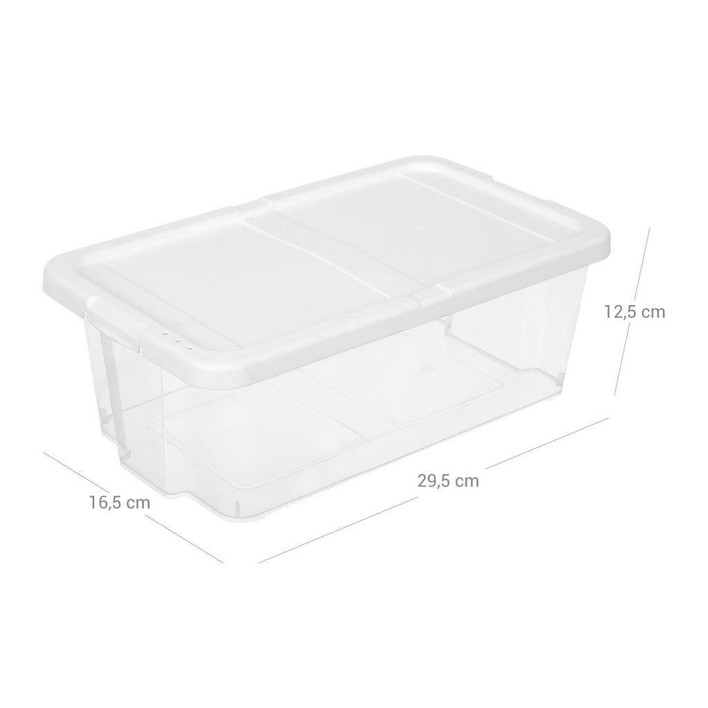 Schuhkartons - Aufbewahrungsboxen - 12 - transparent - bis Größe 41