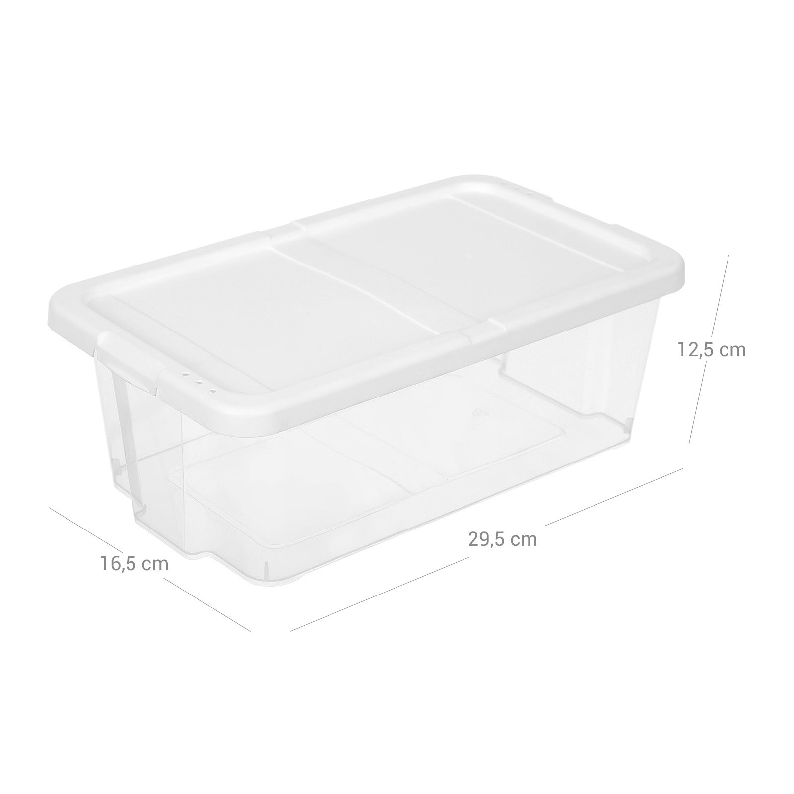 Schuhkartons - Aufbewahrungsboxen - 12 - transparent - bis Größe 41