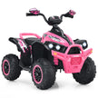 12V – Electric Kids Quad med musikhorn och LED strålkastare Pink – Rosa