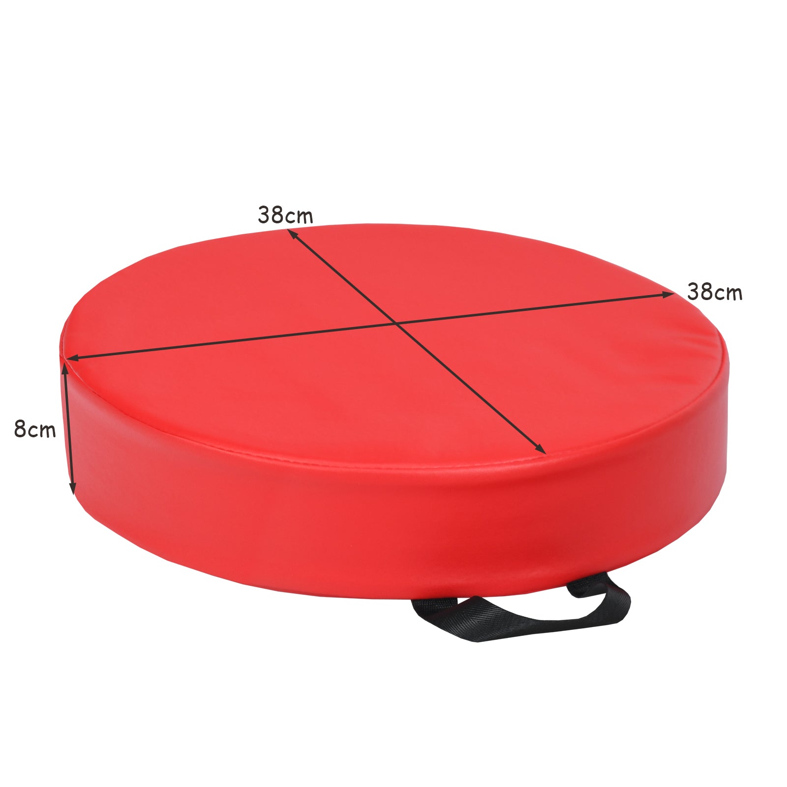 Set – med st runda stolsdynor för barn, golvkuddar, sittdynor – 6 – Färgglad