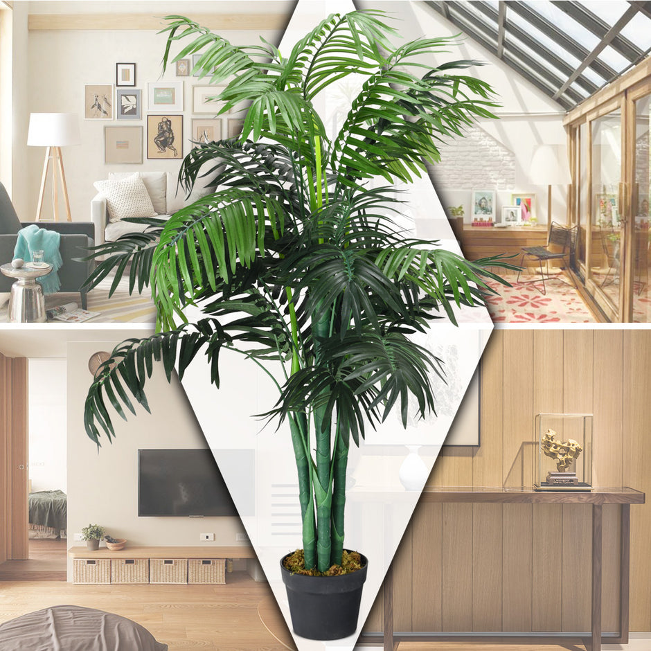 Konstgjord – växt användbar palm träd cm/150 cm – 110 110 cm – Grön