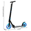 Scooter – Roller hopfällbar höjdjusterbar lastkapacitet med LED hjul – 100 kg 2 – Blå