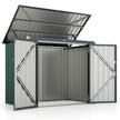 Sopkärlsbox – för Sopbox i galvaniserat metall Sophus med dörrar – 2 2 172 x 95,5 x 130 cm – Grön