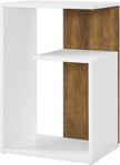 Seitentisch - Nachttisch - kleiner Tisch - modern - 30 x 40 x 60 cm - braunes Weiß