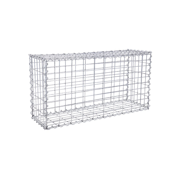 Schanskorf - Edelstahl Steenkarf - Gabion - 100 x 50 x 30 cm - Silber