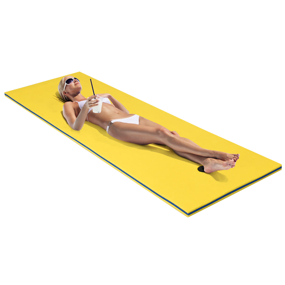Vattenmatta – Flytmatta Vattenbädd Vattenmadrass Flytande ö Lastkapacitet – 60 kg 210 x 66 cm – Färgglad