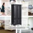 Midi – skåp Highboard Trä – 59 x 32 x 123 cm – Svart