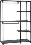 Kleiderschrank - Kleiderregal - Speicherplatz faltbar - 112 x 43 x 165 cm
