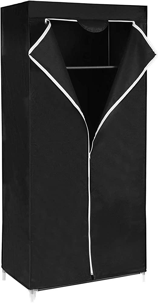 Garderobe - Ordner Garderobe - 160 x 75 x 45 cm - schwarz