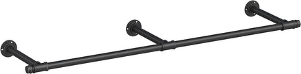 Bekleidungsstange - Wandgarderobe - Industrial - 68 kg Ladungskapazität - Schwarz