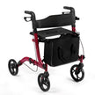Aluminium – Rollator Fällbar Reserullator Höjdjusterbar – Röd