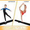 Balansbalk – Gymnastikträning Vikbar Hållbar Fitness – 2,1 m – Svart