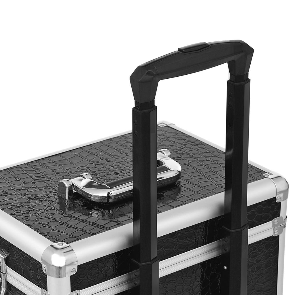 Kosmetischer Trolley-2-in-1-Crocodil-Muster