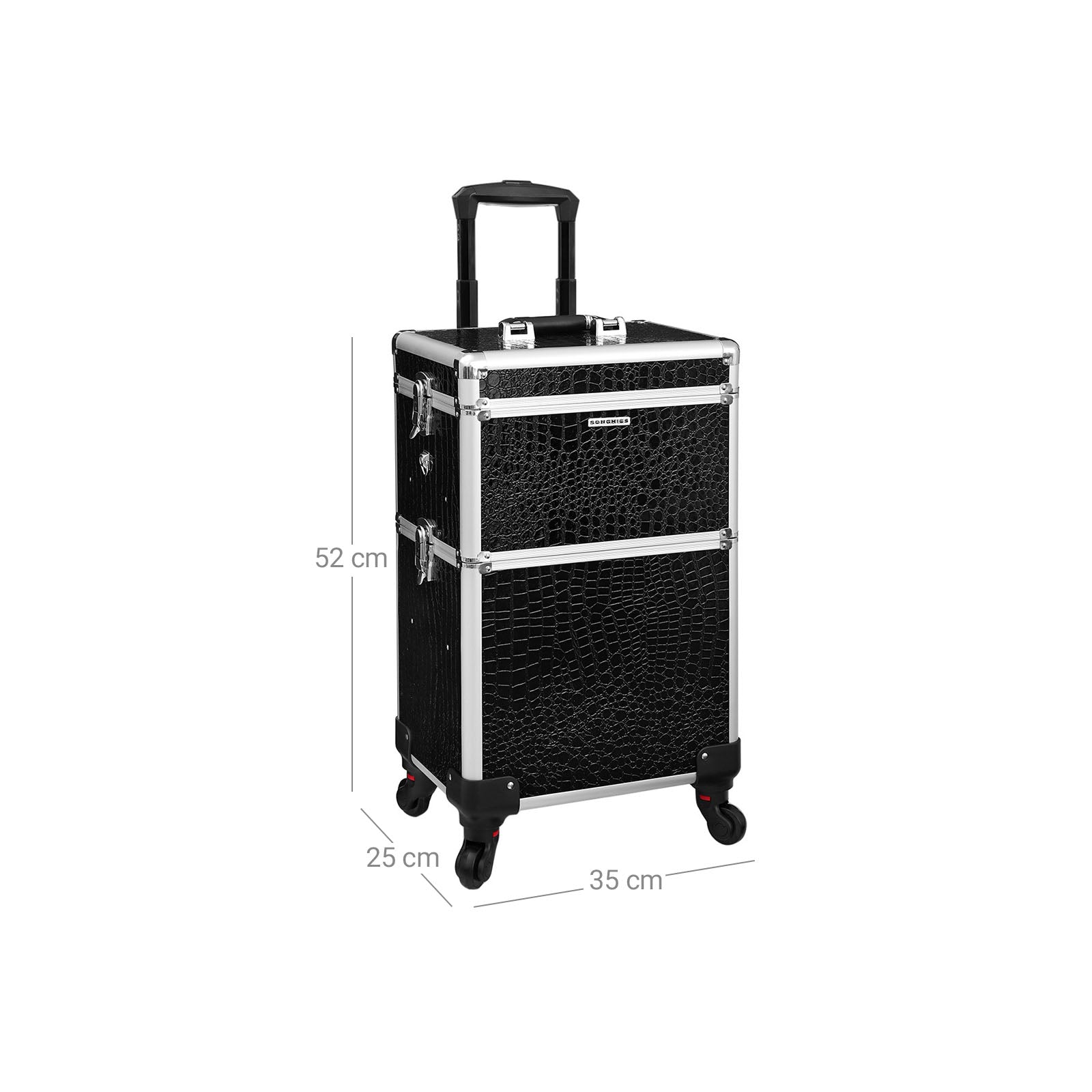 Kosmetischer Trolley-2-in-1-Crocodil-Muster