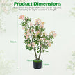 2‑pack – konstgjord balsaminaträd cm, konstväxt i kruka med sidenblommor och blad – 90 210 55