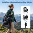 2‑pack – regissörsstol hopfällbar, campingstol med nätfack, dryckeshållare och flasköppnare, maxbelastning – 150 kg