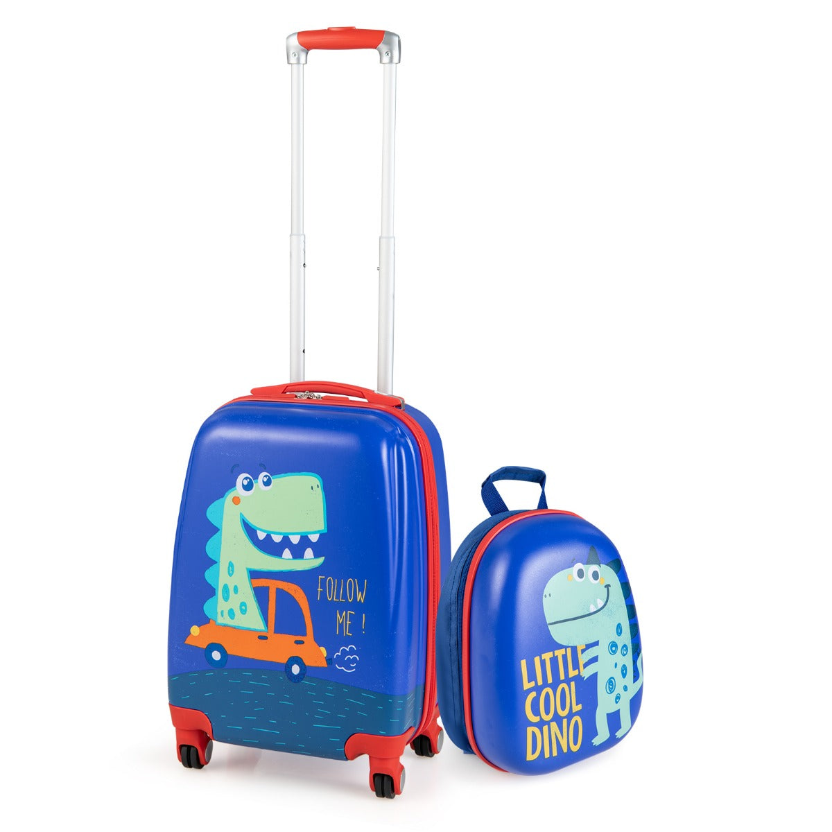 delat – barnbagageset Handbagage och ryggsäckset – 2 – Blå