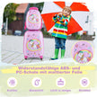 Barnresväska – Rolling Hard Shell delad handbagageset med spinnerhjul – 2 – Rosa