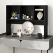 Skrivbords – hyllor med fack – 4 94 x 25 x 73 cm – Svart