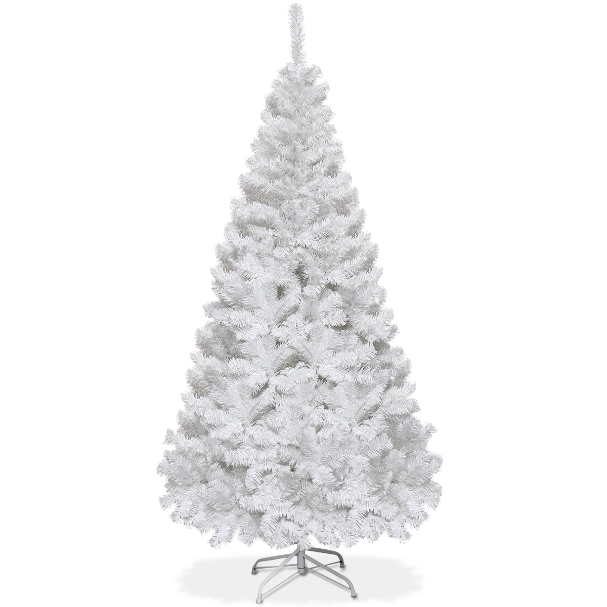Julgran – Konstgjord med metallstativ – 150-240 cm 180 cm – Vit
