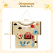 Barnmånadskalender – Montessori Träleksak över Årstider Väder Månfas – Natur
