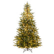 Konstgjord – julgran med flerfärgade LED lampor – 250 210 cm – Grön