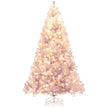 Konstgjord – julgran med belysning varmvita LED lampor Violett – 225 cm – Lila