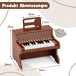 tangenter – Mini digitalpiano Barn Elektriskt med justerbar hastighet Brunt – 25 – Brun