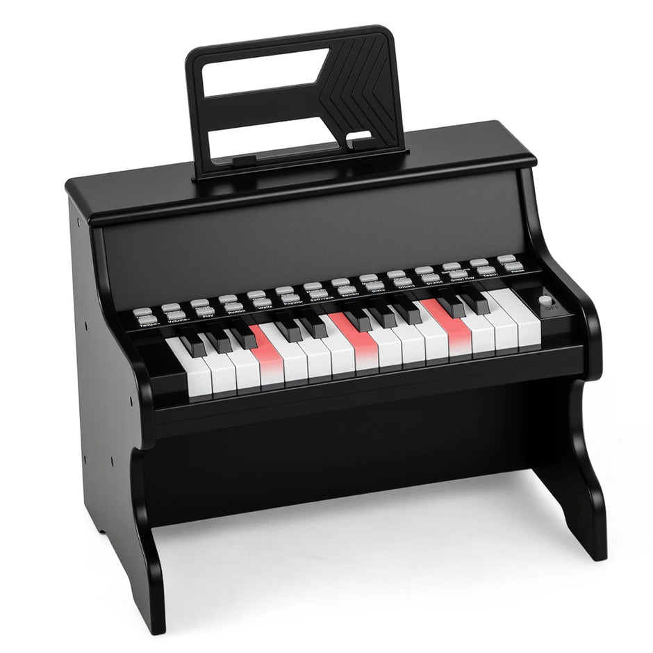 tangenter – Mini digitalpiano Barn Elektriskt med justerbar hastighet – 25 – Svart