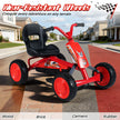 Barn – gokart för utomhusbruk Justerbar sits, pedal framåt/bakåt, år – 3-8 – Röd